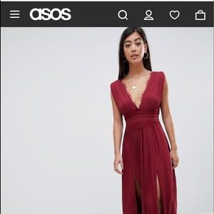 Beautiful burgundy maxi dress